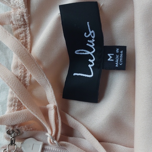 Lulu's Pale Pink Spaghetti Strap Dress Size M - NWT - Picture 11 of 13